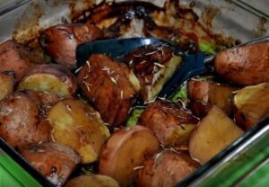 Глазированный картофель